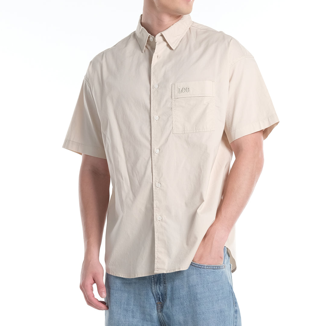 LEE MENS SHORT SLEEVE BUTTON DOWN POLO
