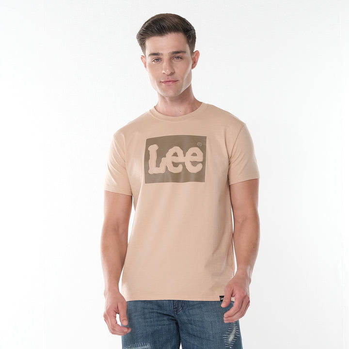 LEE MENS EMBOSSED BOX LOGO TEE