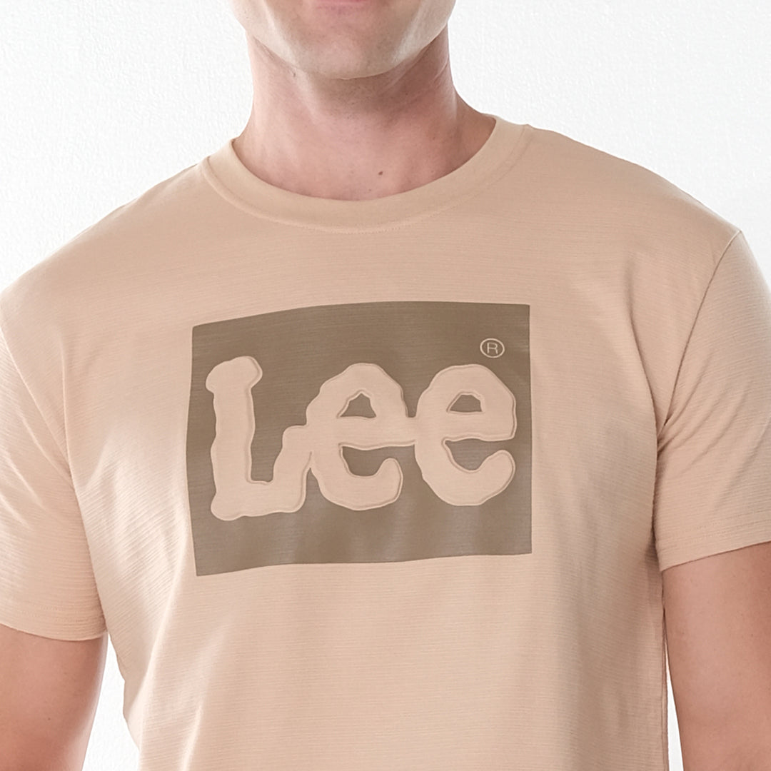LEE MENS EMBOSSED BOX LOGO TEE