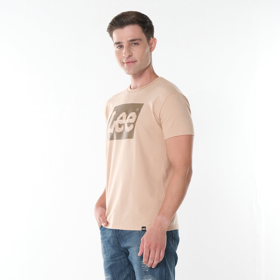 LEE MENS EMBOSSED BOX LOGO TEE