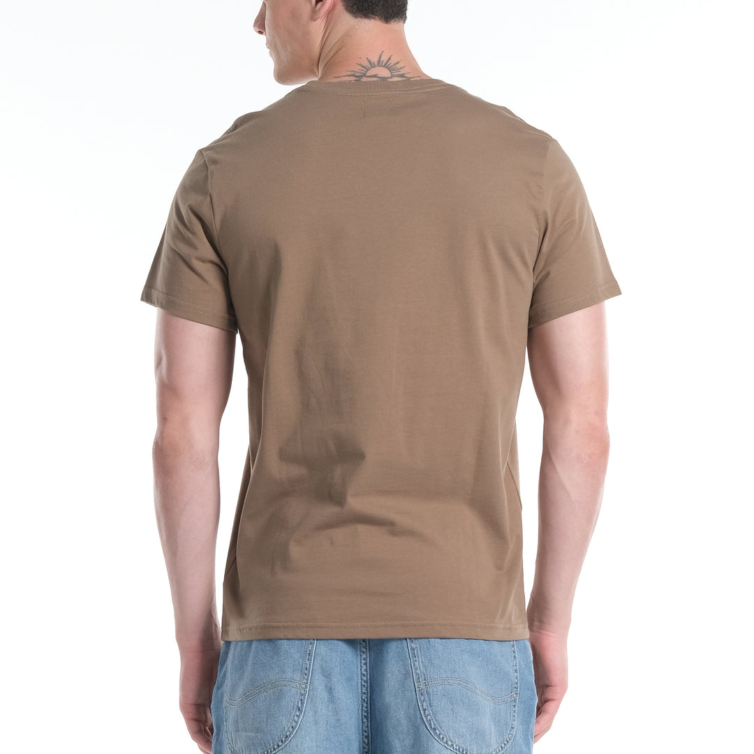 LEE MENS ROUND NECK TEE WITH HI-FREQUENCY LOGO PRINT
