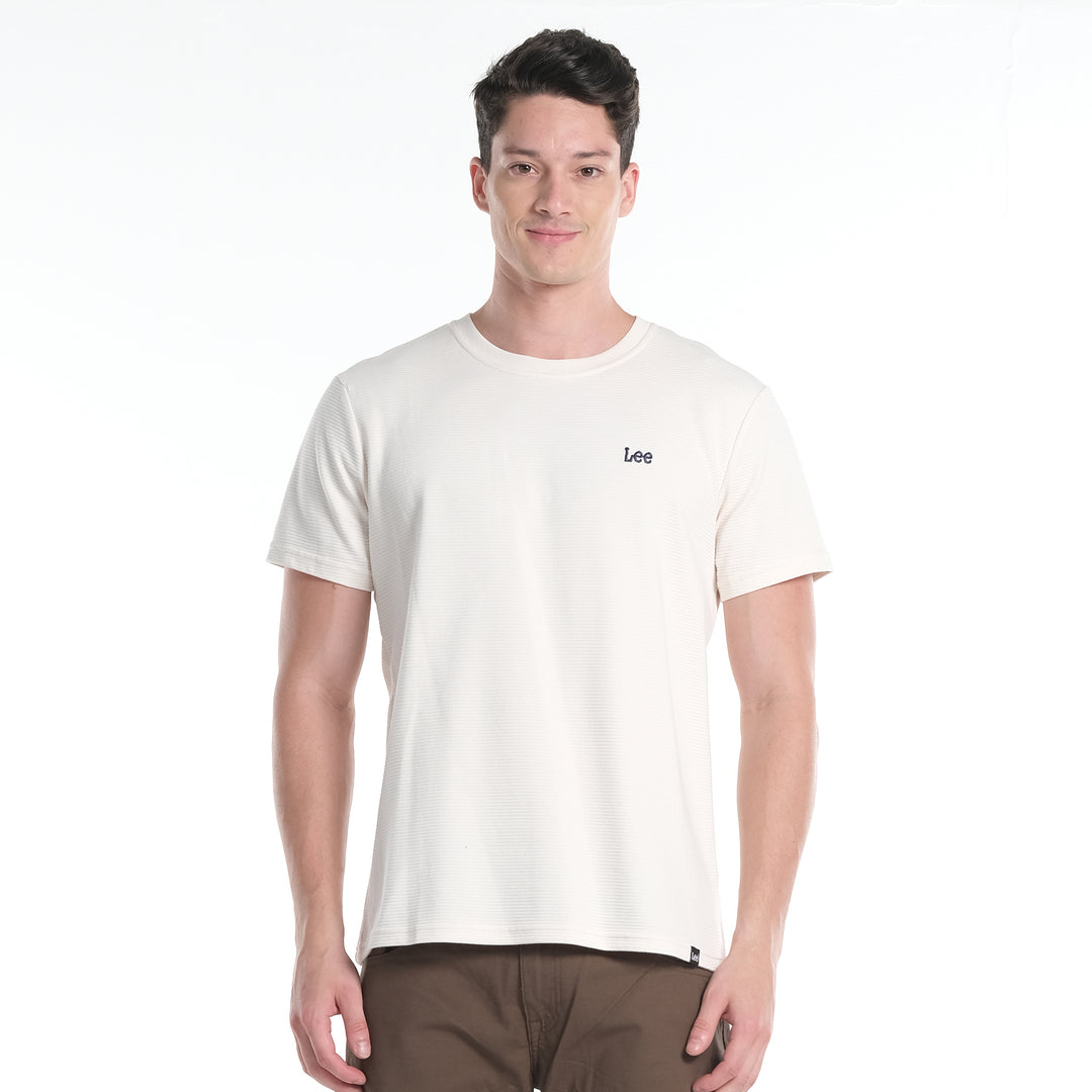 LEE MENS OTTOMAN ROUNDNECK  WITH SMALL LOGO TEE