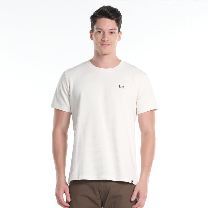 LEE MENS OTTOMAN ROUNDNECK  WITH SMALL LOGO TEE