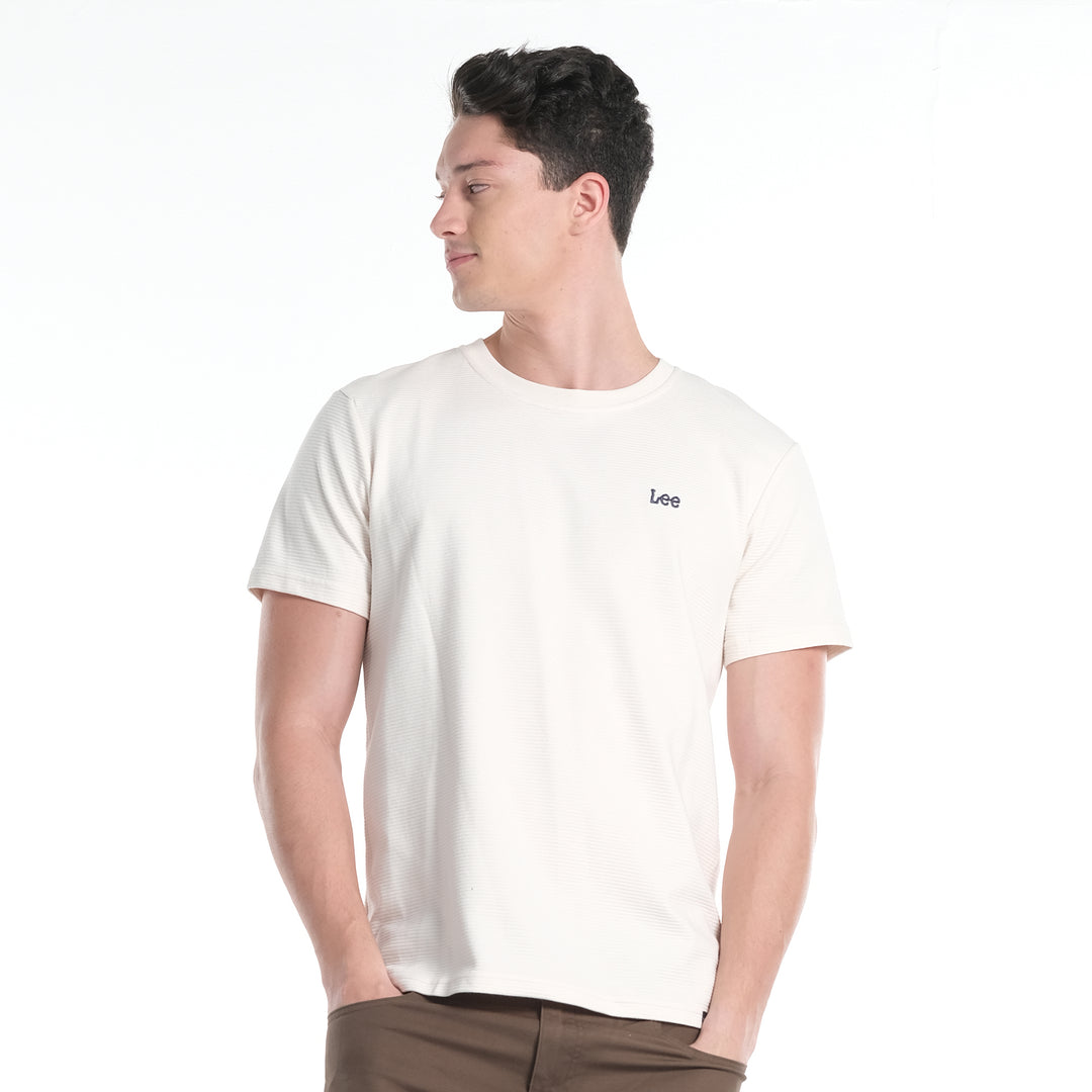 LEE MENS OTTOMAN ROUNDNECK  WITH SMALL LOGO TEE