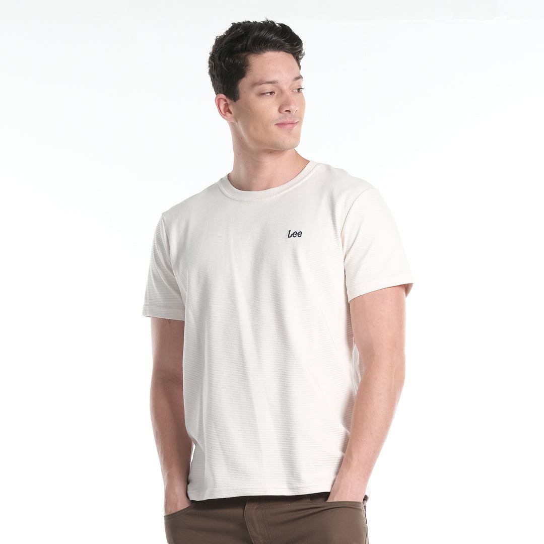 LEE MENS OTTOMAN ROUNDNECK  WITH SMALL LOGO TEE