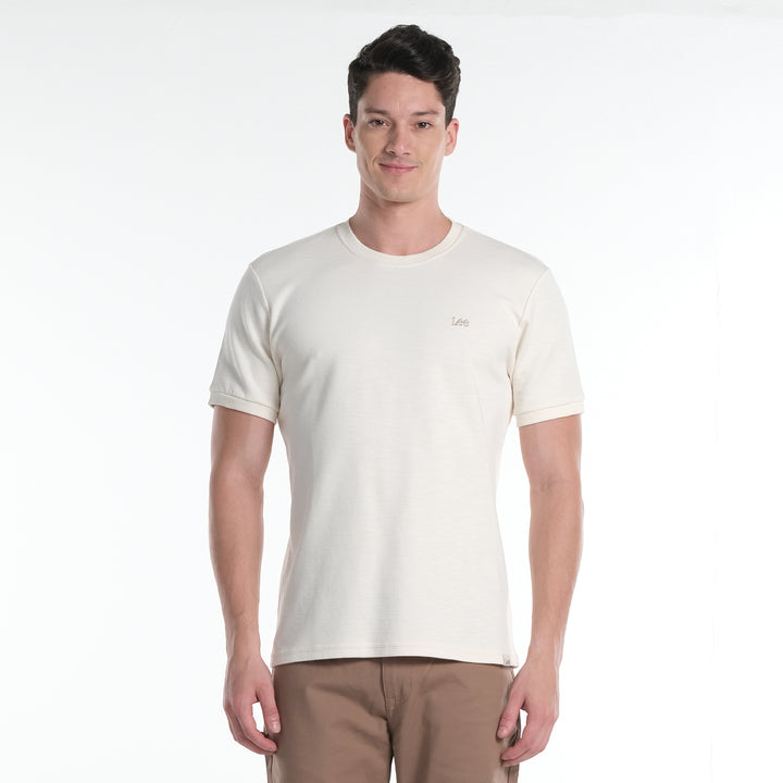 LEE MENS  BASIC ROUND NECK  LOGO TEE