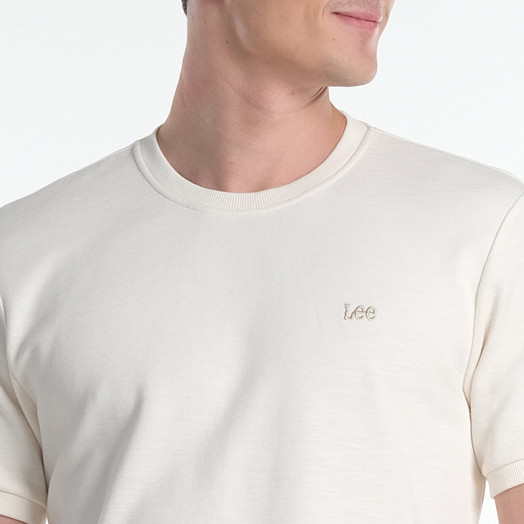 LEE MENS  BASIC ROUND NECK  LOGO TEE