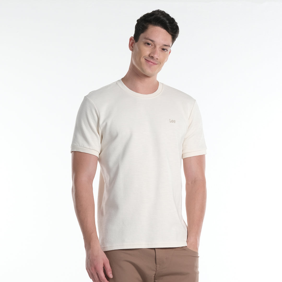 LEE MENS  BASIC ROUND NECK  LOGO TEE
