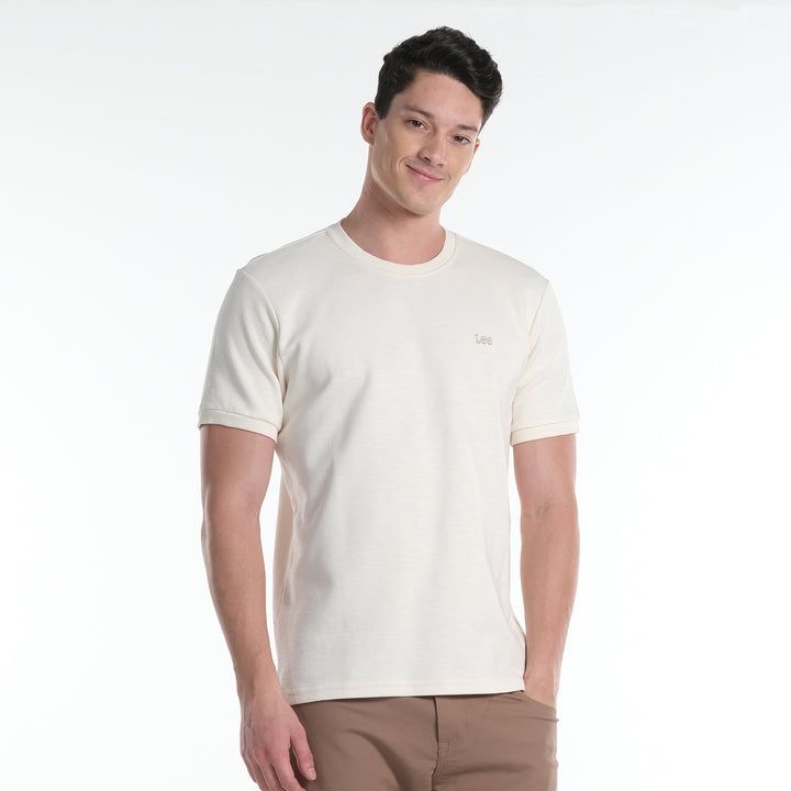 LEE MENS  BASIC ROUND NECK  LOGO TEE