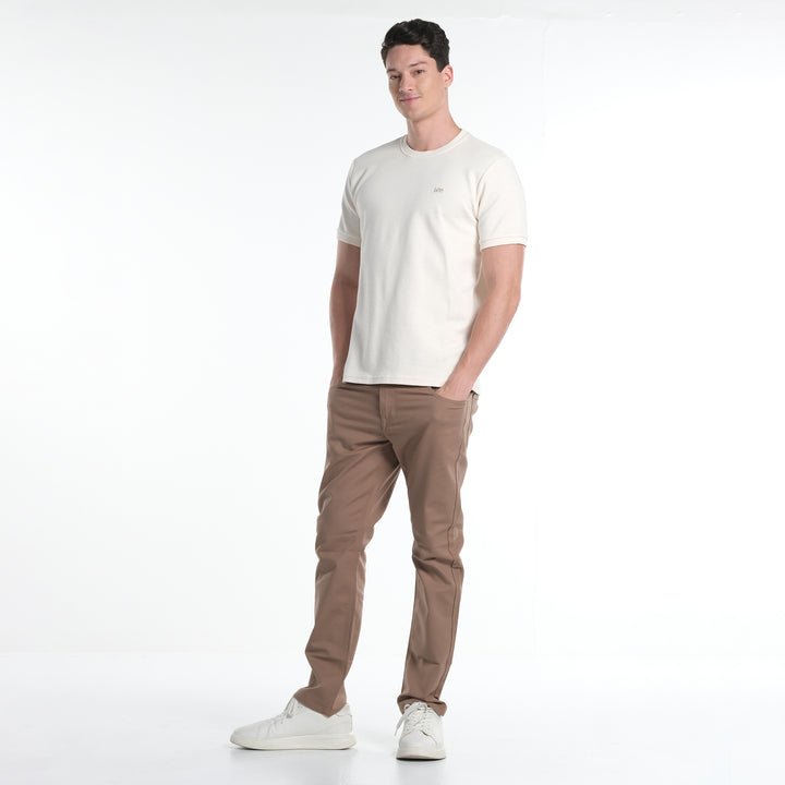 LEE MENS  BASIC ROUND NECK  LOGO TEE