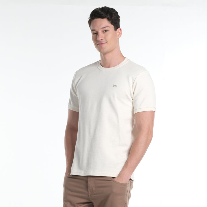 LEE MENS  BASIC ROUND NECK  LOGO TEE