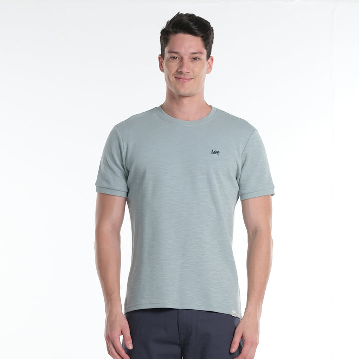 LEE MENS  BASIC ROUND NECK  LOGO TEE