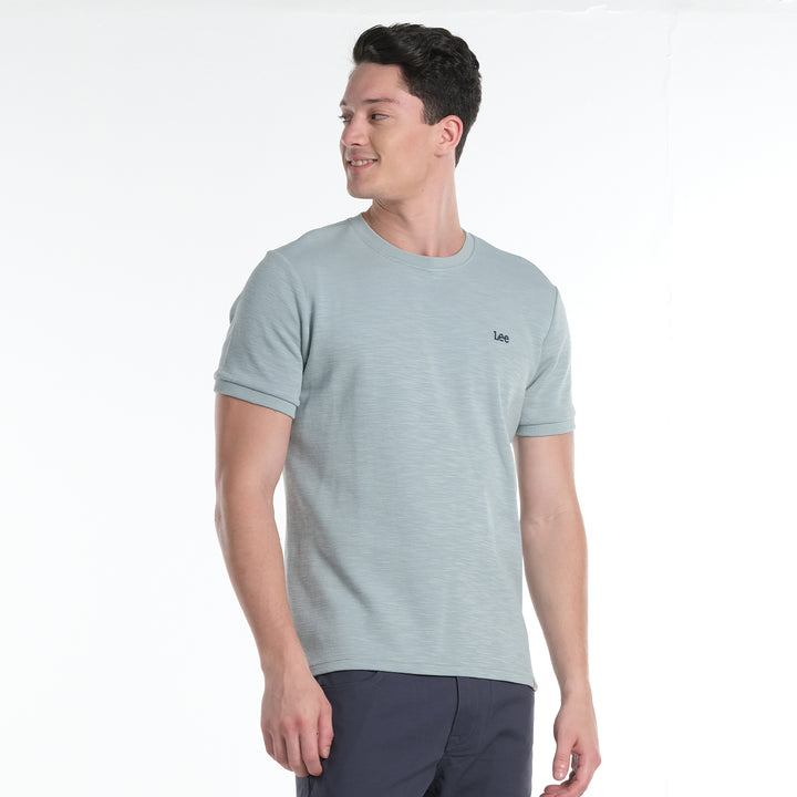LEE MENS  BASIC ROUND NECK  LOGO TEE