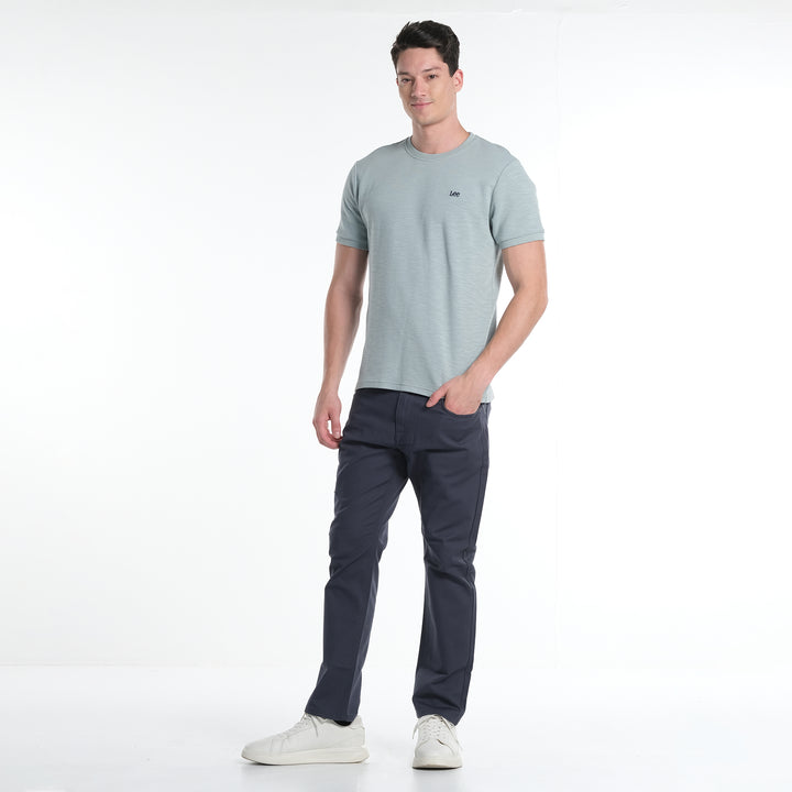 LEE MENS  BASIC ROUND NECK  LOGO TEE
