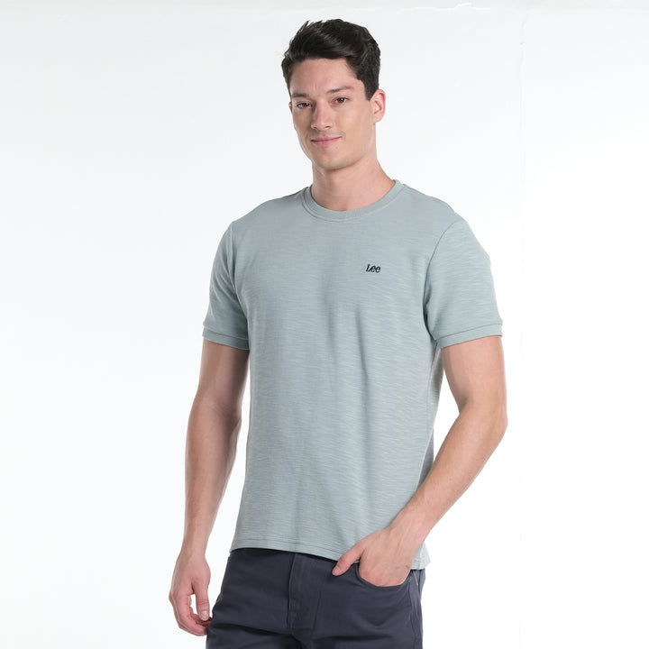 LEE MENS  BASIC ROUND NECK  LOGO TEE