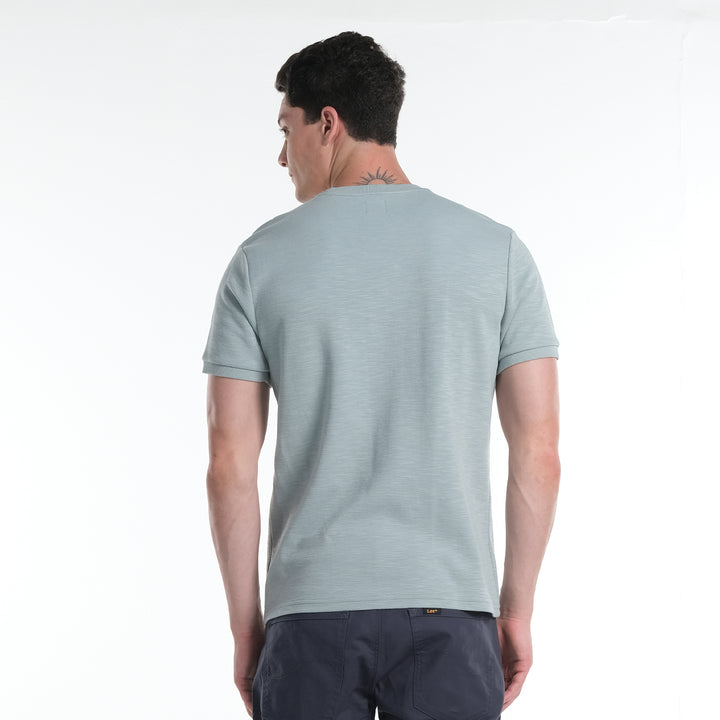 LEE MENS  BASIC ROUND NECK  LOGO TEE