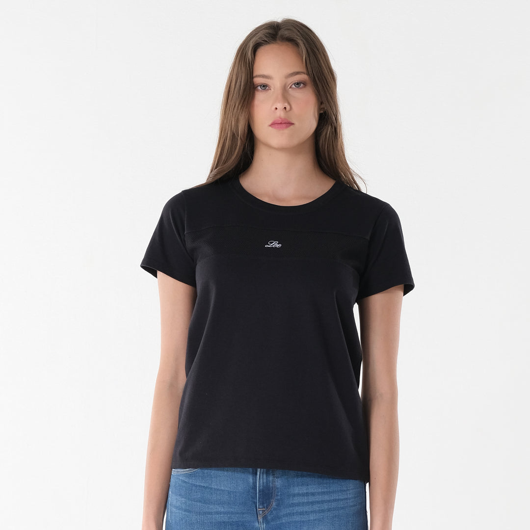LEE LADIES CUT & SEW ROUND NECK BASIC TEE