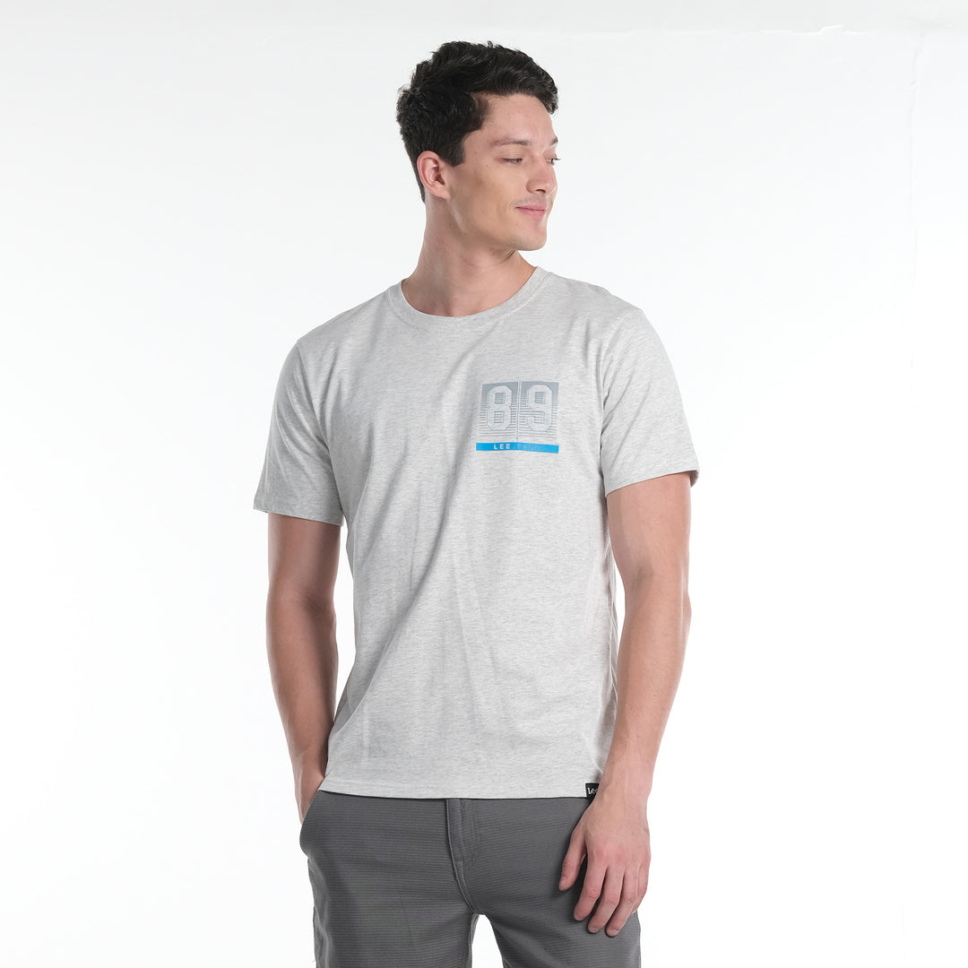 LEE MENS ROUND NECK GRAPHIC LOGO TEE