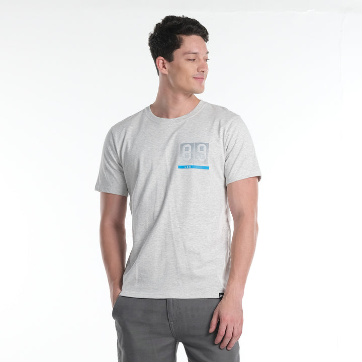 LEE MENS ROUND NECK GRAPHIC LOGO TEE