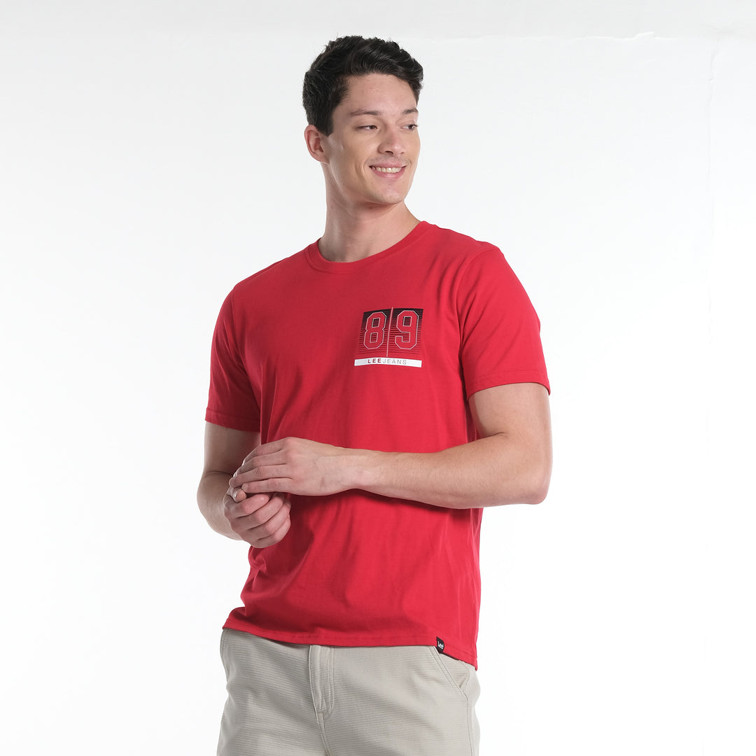 LEE MENS ROUND NECK GRAPHIC LOGO TEE