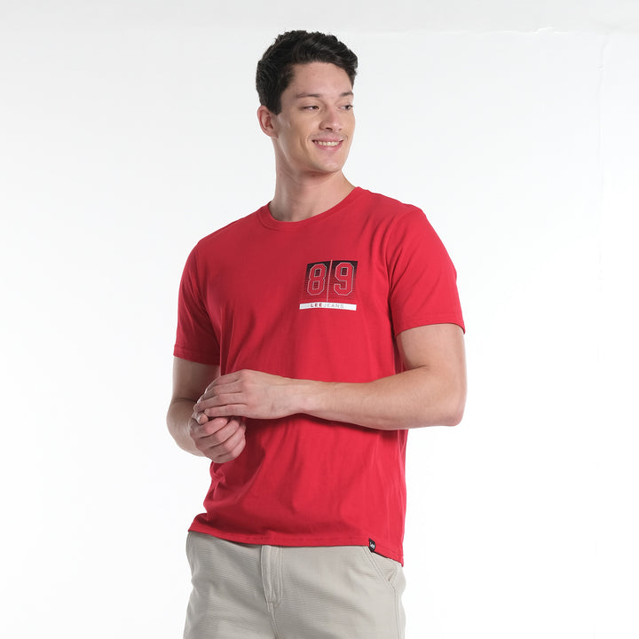 LEE MENS ROUND NECK GRAPHIC LOGO TEE