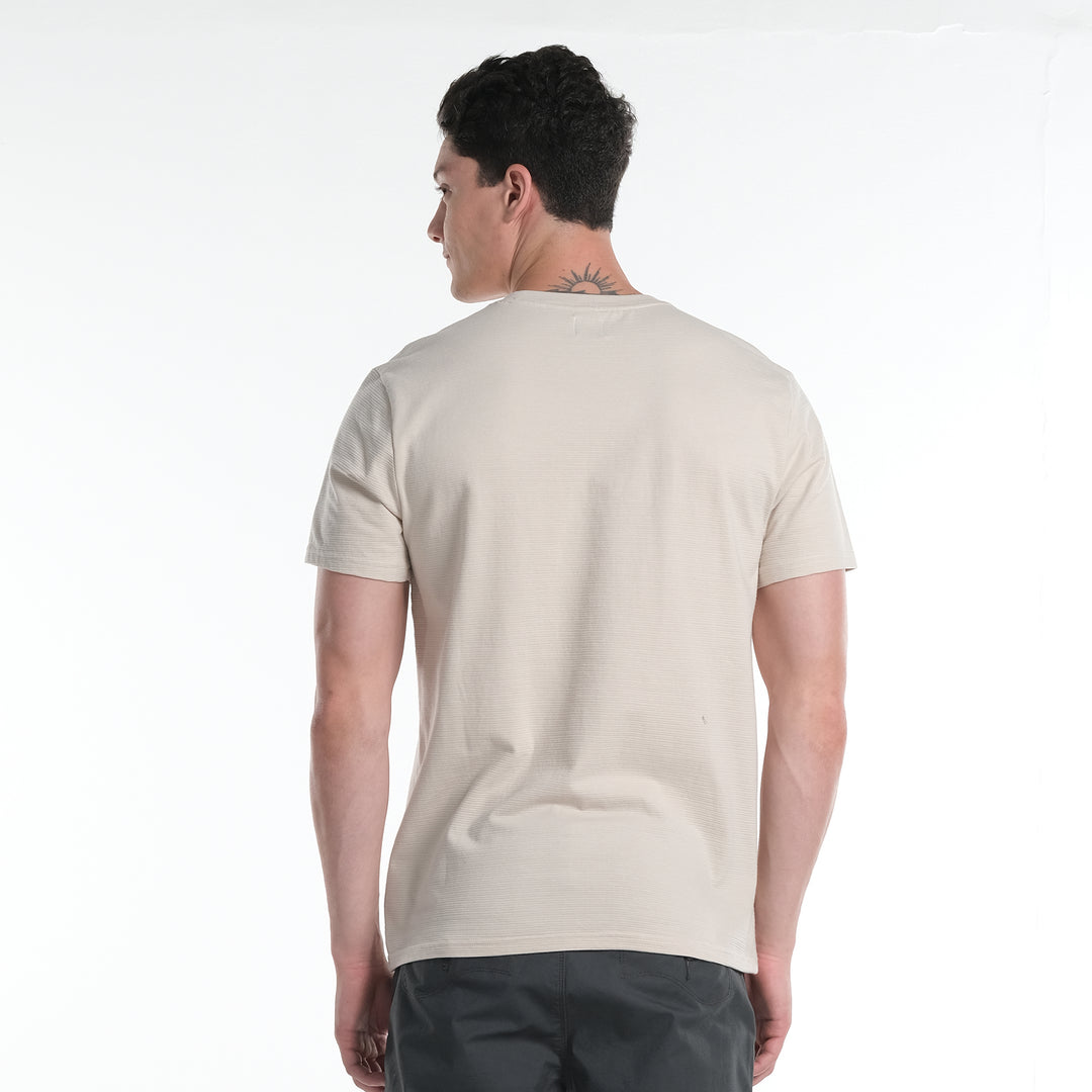 LEE MENS ROUND NECK EMBOSSED LOGO TEE