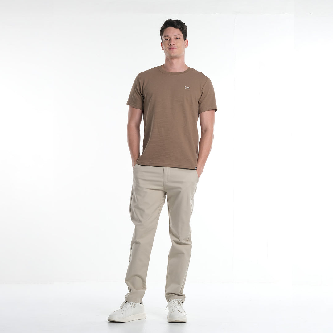 LEE MENS OTTOMAN ROUNDNECK  WITH SMALL LOGO TEE