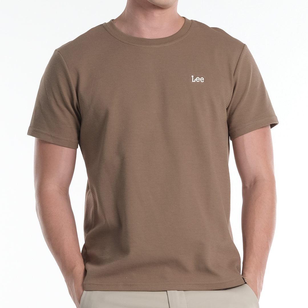 LEE MENS OTTOMAN ROUNDNECK  WITH SMALL LOGO TEE