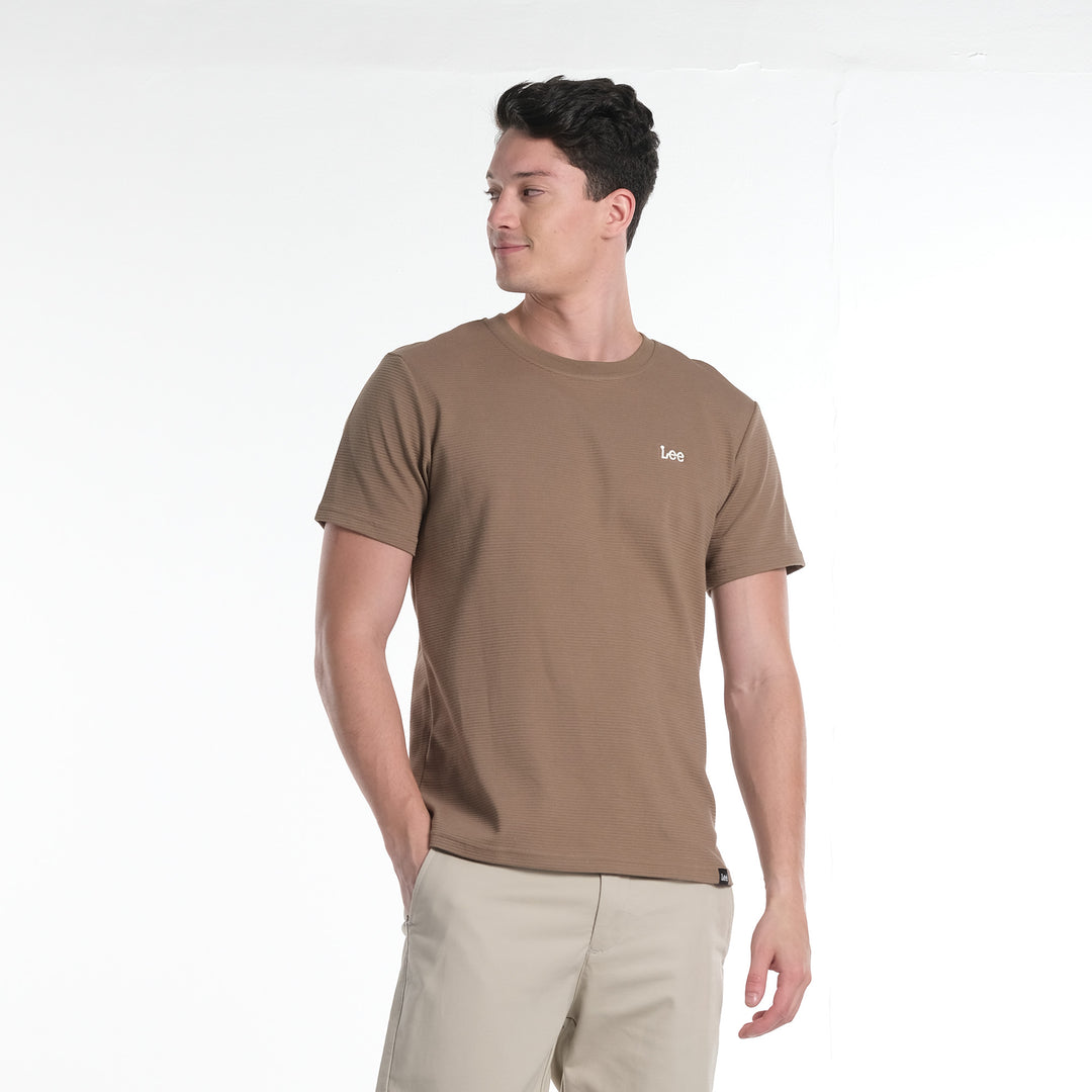 LEE MENS OTTOMAN ROUNDNECK  WITH SMALL LOGO TEE