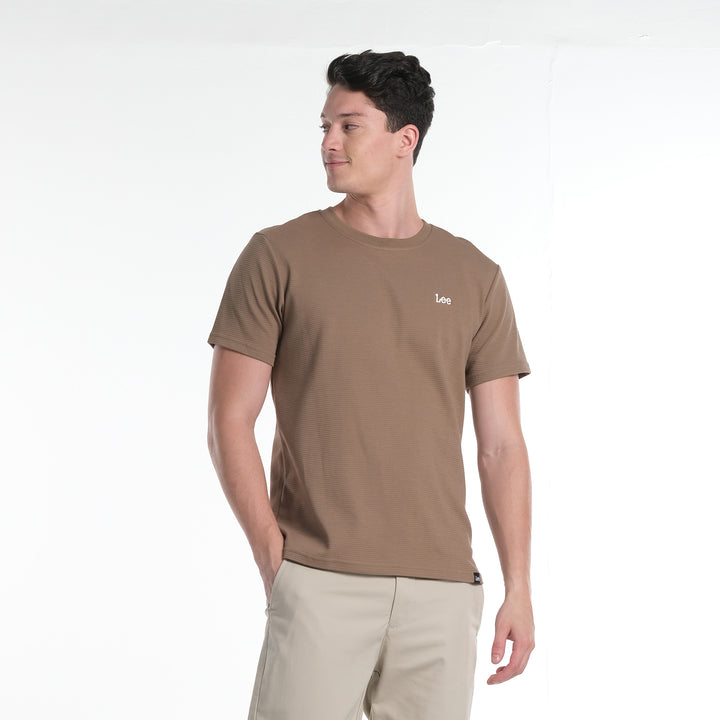 LEE MENS OTTOMAN ROUNDNECK  WITH SMALL LOGO TEE
