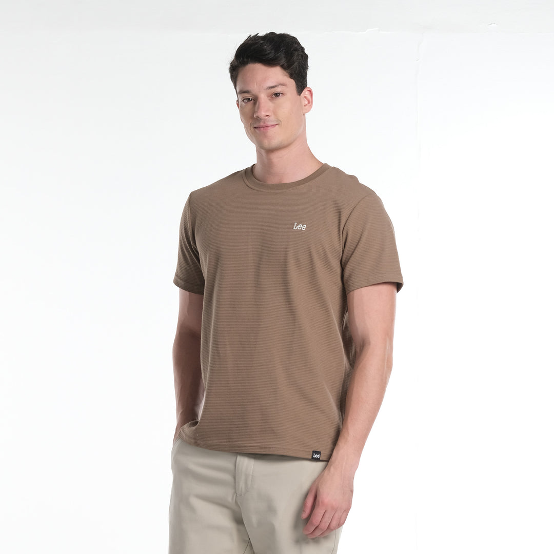 LEE MENS OTTOMAN ROUNDNECK  WITH SMALL LOGO TEE