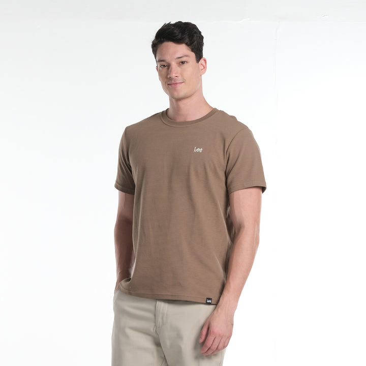LEE MENS OTTOMAN ROUNDNECK  WITH SMALL LOGO TEE