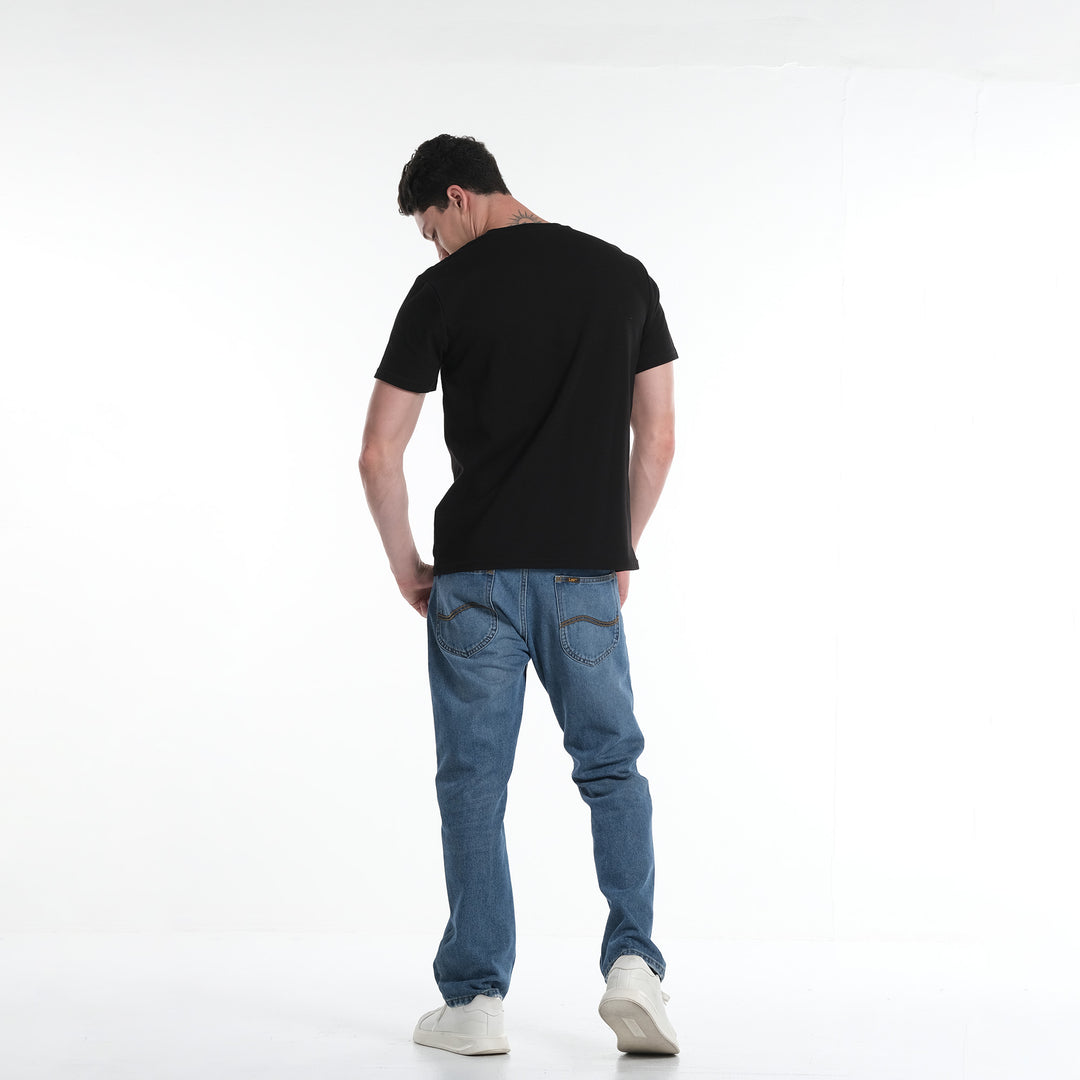 LEE MENS OTTOMAN ROUNDNECK  WITH SMALL LOGO TEE
