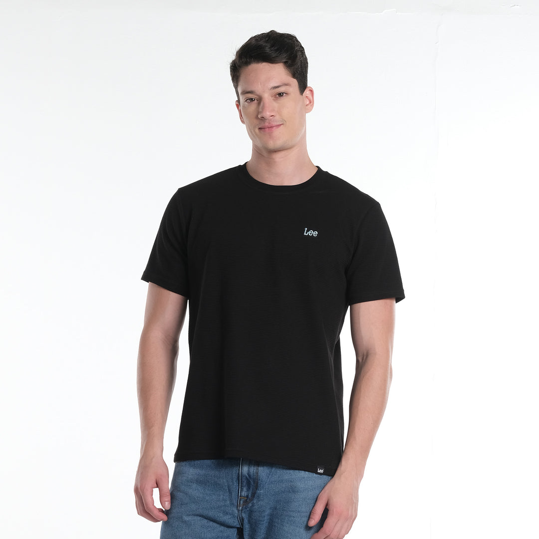 LEE MENS OTTOMAN ROUNDNECK  WITH SMALL LOGO TEE