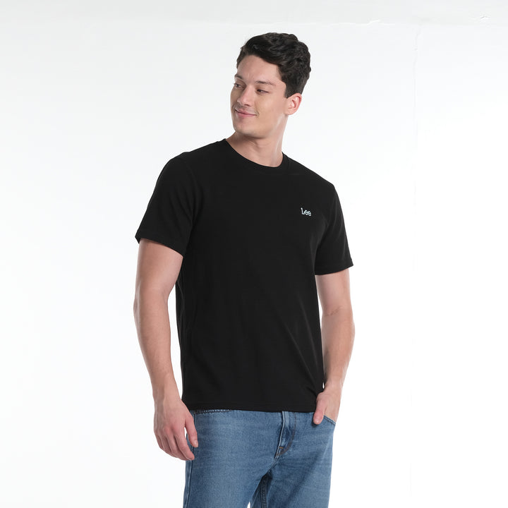 LEE MENS OTTOMAN ROUNDNECK  WITH SMALL LOGO TEE