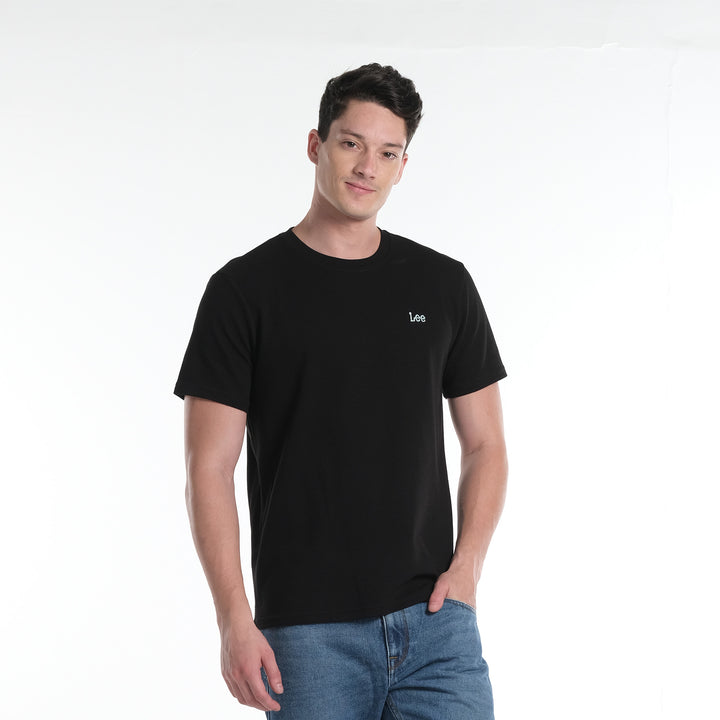 LEE MENS OTTOMAN ROUNDNECK  WITH SMALL LOGO TEE