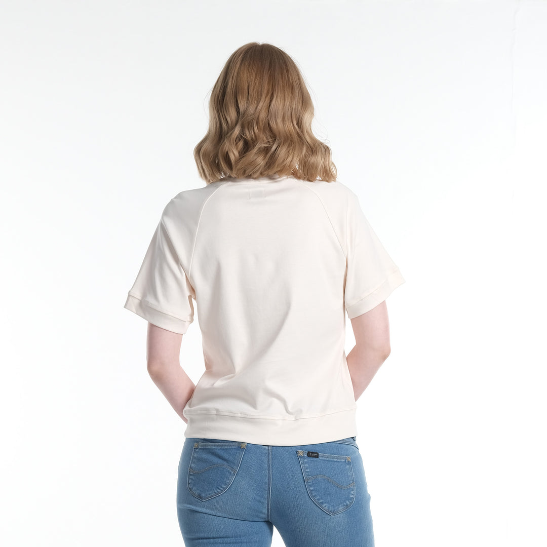LEE LADIES EMBROIDERED LOGO MODIFIED TEE