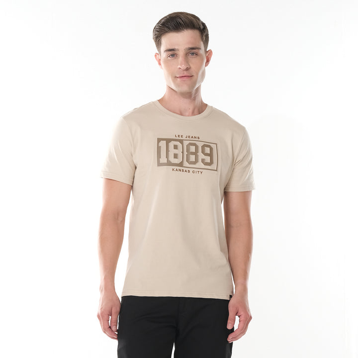 LEE MEN'S 1889 EMBOSSED LOGO TEE