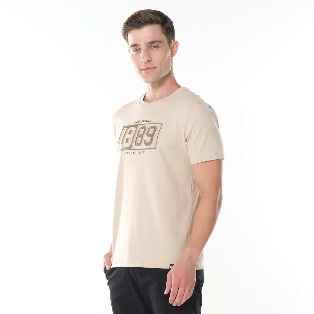 LEE MEN'S 1889 EMBOSSED LOGO TEE