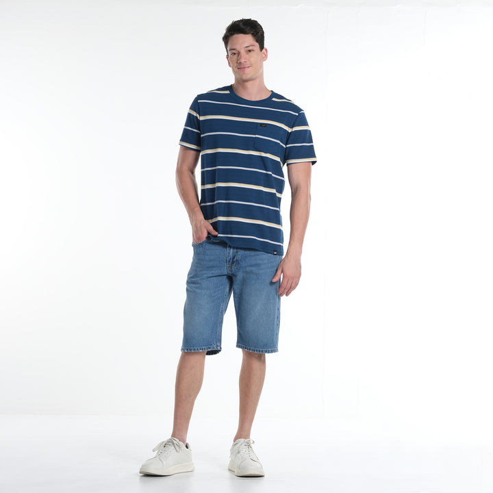 LEE MENS ROUNDNECK STRIPES EURO FIT TEE