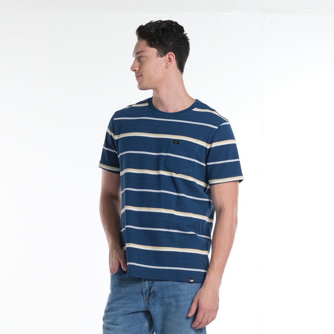 LEE MENS ROUNDNECK STRIPES EURO FIT TEE