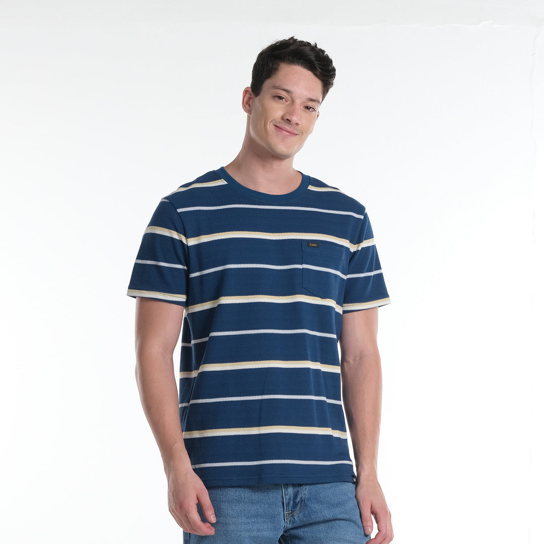 LEE MENS ROUNDNECK STRIPES EURO FIT TEE