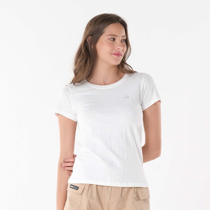 LEE LADIES ROUND NECK WITH SMALL LOGO TEE