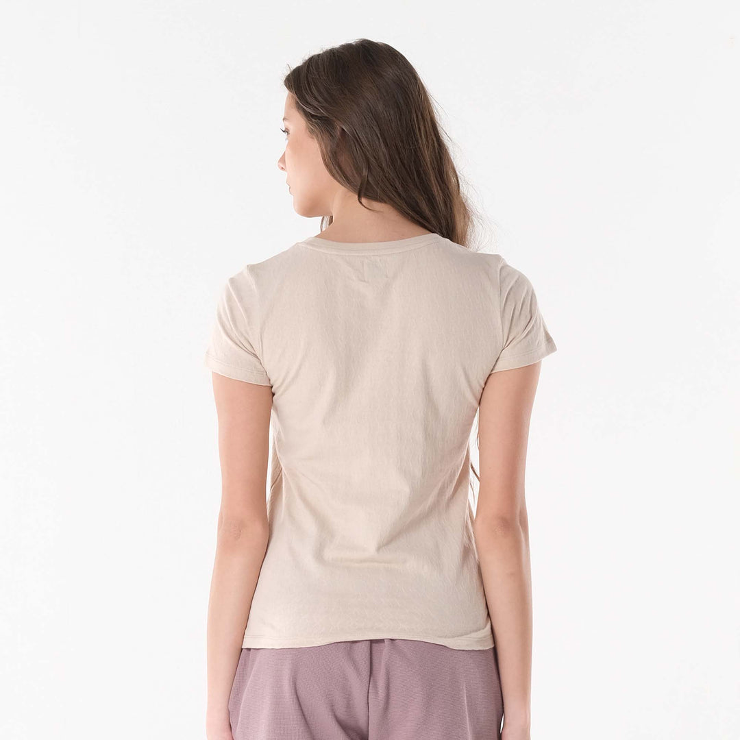 LEE LADIES ROUND NECK WITH SMALL LOGO TEE