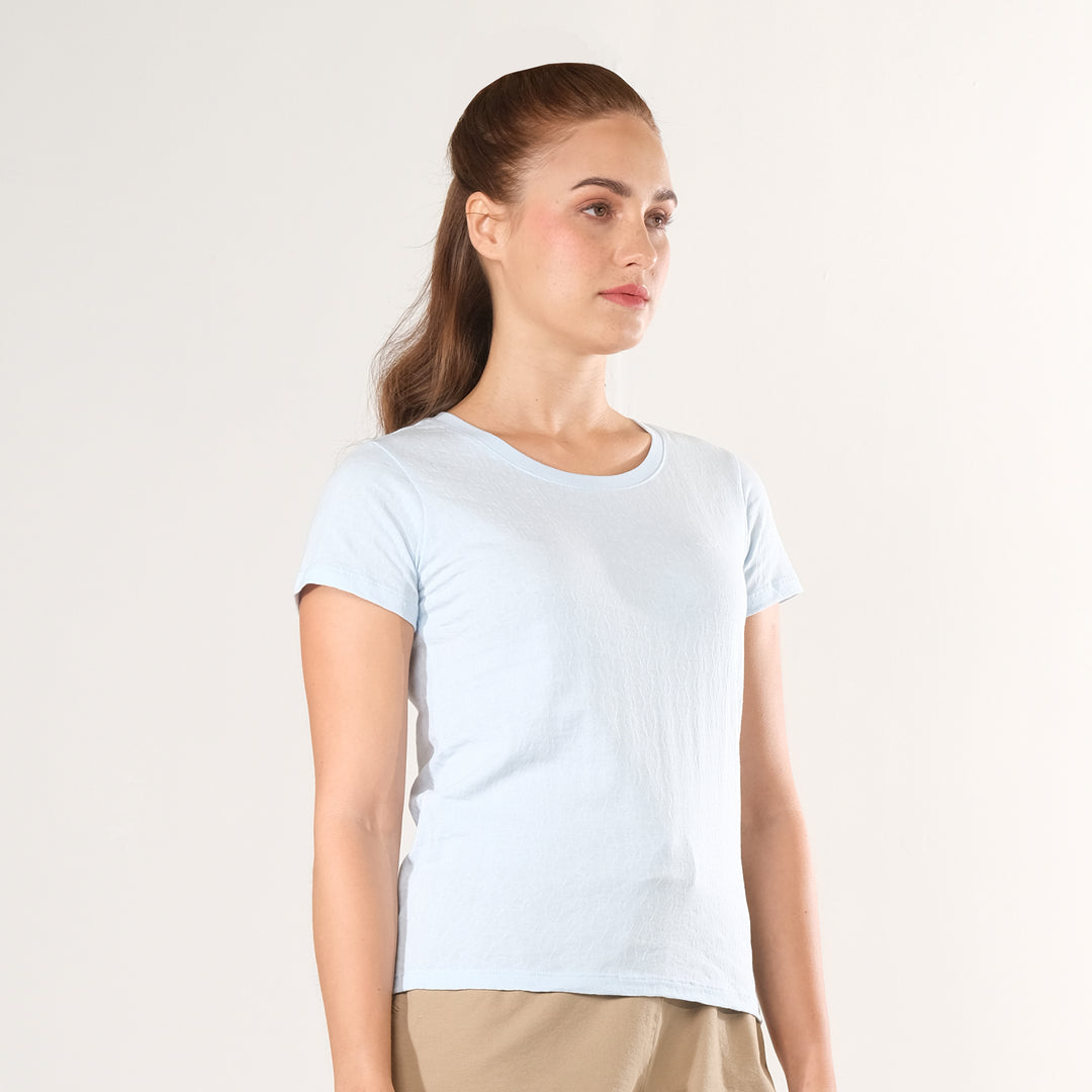 LEE LADIES ROUND NECK WITH SMALL LOGO TEE