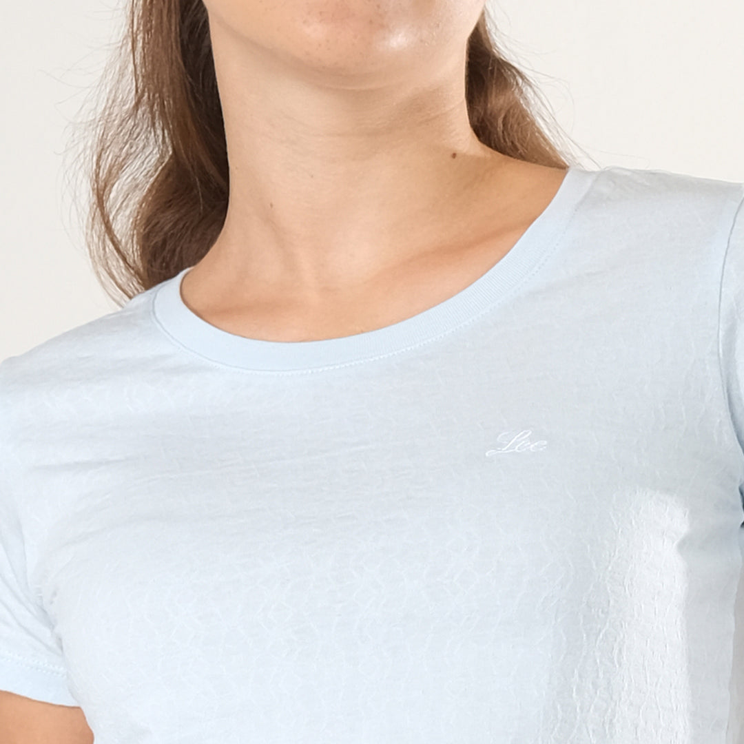 LEE LADIES ROUND NECK WITH SMALL LOGO TEE