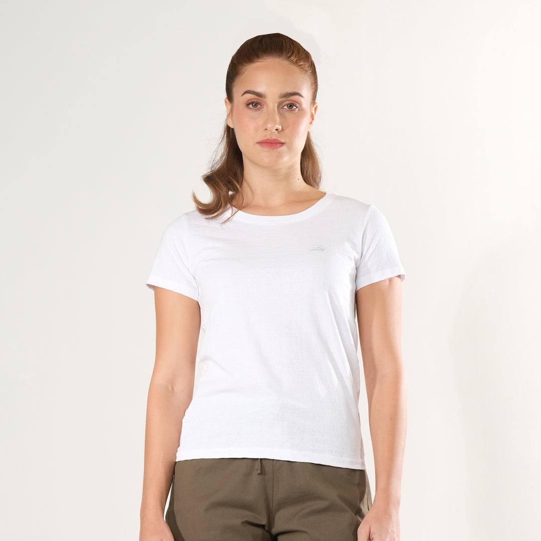 LEE LADIES ROUND NECK WITH SMALL LOGO TEE