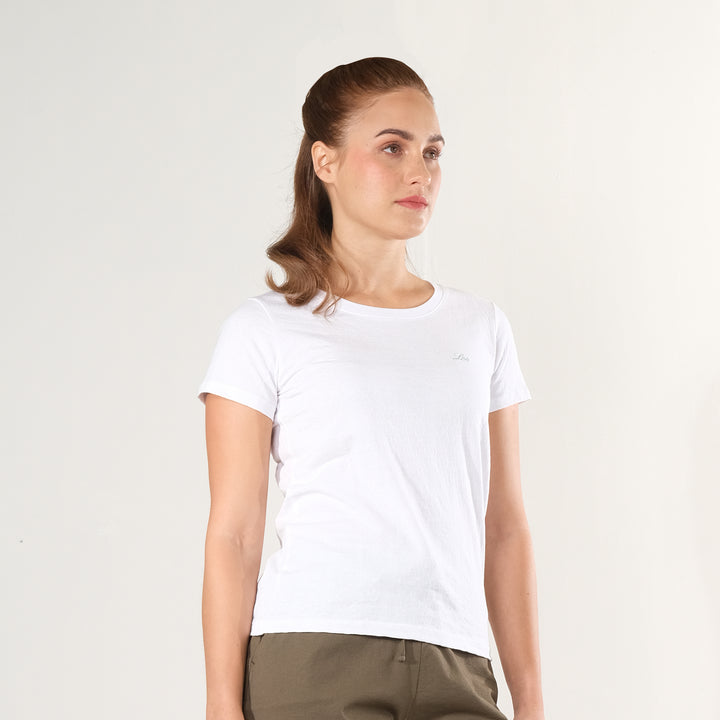 LEE LADIES ROUND NECK WITH SMALL LOGO TEE