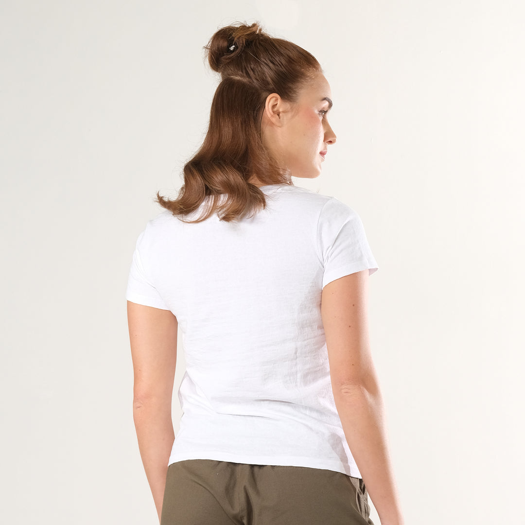 LEE LADIES ROUND NECK WITH SMALL LOGO TEE