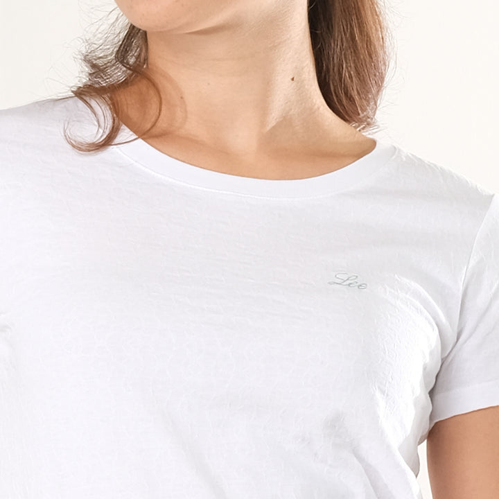 LEE LADIES ROUND NECK WITH SMALL LOGO TEE